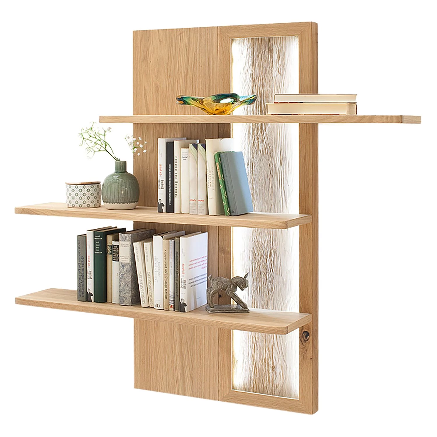 Naturoo Étagère suspendue Ristiina - imitation chêne Bianco 3 Naturoo Étagère suspendue Ristiina - imitation chêne Bianco – Image 3