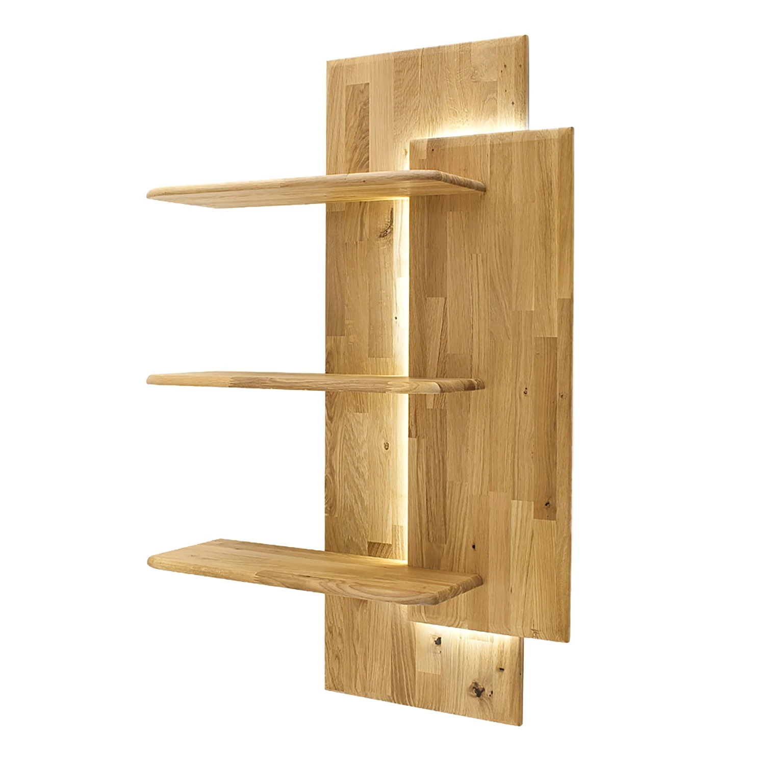 Naturoo Étagère suspendue Forge - Chêne massif - Chêne Bianco 1 Naturoo Étagère suspendue Forge - Chêne massif - Chêne Bianco