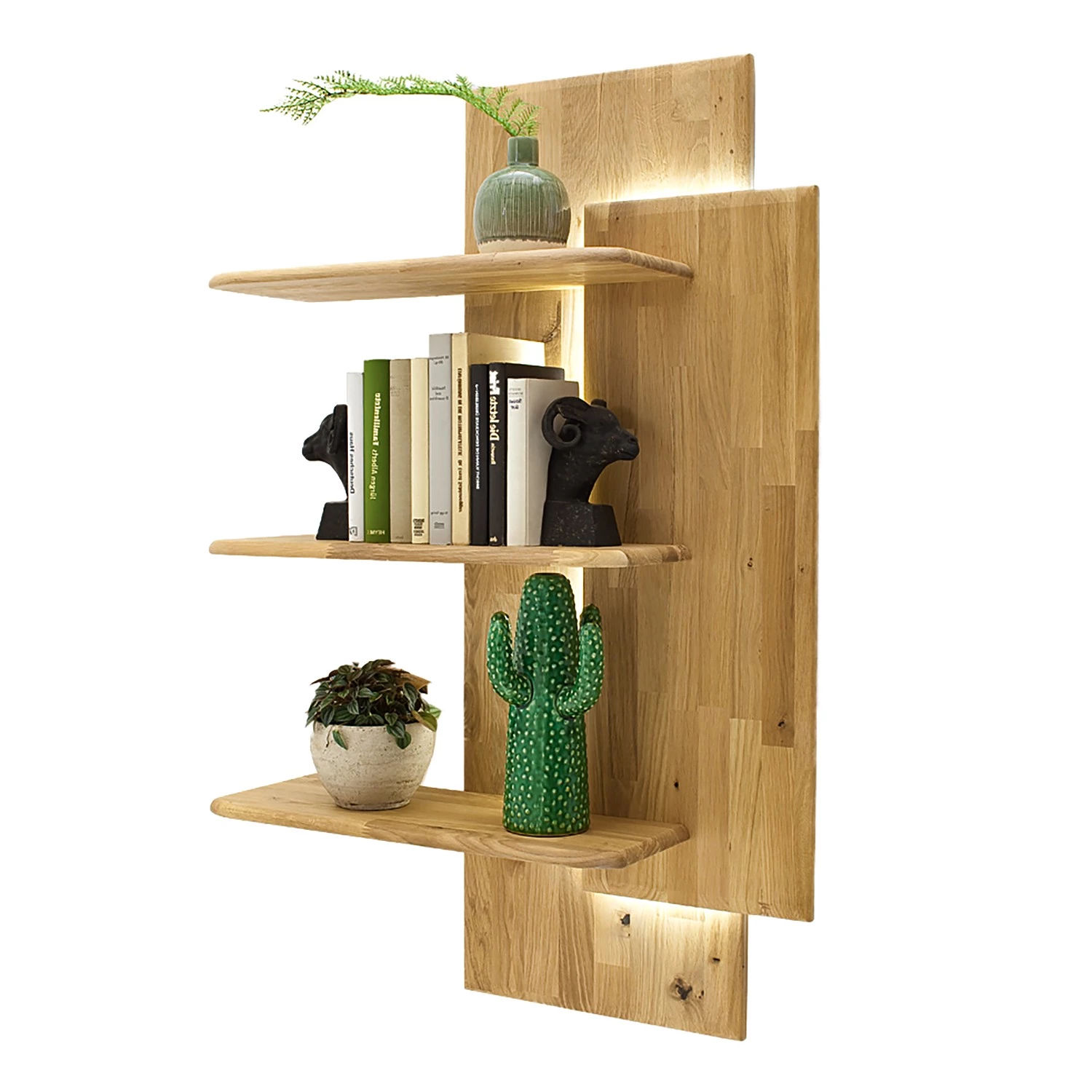 Naturoo Étagère suspendue Forge - Chêne massif - Chêne Bianco 4 Naturoo Étagère suspendue Forge - Chêne massif - Chêne Bianco – Image 4