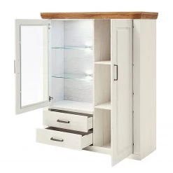 Ridgevalley Buffet haut Arez - Pin blanc / Chêne -Meubles de salle à manger Soldes Magasin 1000133770 200811 14150301734 DETAILS P000000001000133770