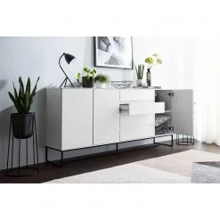 Fredriks Buffet Zaddy III - Blanc / Noir -Meubles de salle à manger Soldes Magasin 1000134689 190723 16140800010 MOOD DETAILS P000000001000134689 mood