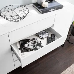 Fredriks Buffet Zaddy III - Blanc / Noir -Meubles de salle à manger Soldes Magasin 1000134689 190723 16140800013 MOOD DETAILS P000000001000134689 mood