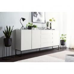 Fredriks Buffet Zaddy III - Blanc / Noir -Meubles de salle à manger Soldes Magasin 1000134689 210426 15153000009 MOOD DETAILS P000000001000134689 mood