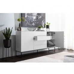 Fredriks Buffet Zaddy II - Blanc -Meubles de salle à manger Soldes Magasin 1000134696 190723 16140800016 MOOD DETAILS P000000001000134696 mood