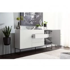 Fredriks Buffet Zaddy II - Blanc -Meubles de salle à manger Soldes Magasin 1000134696 210426 15154200016 MOOD DETAILS P000000001000134696 mood