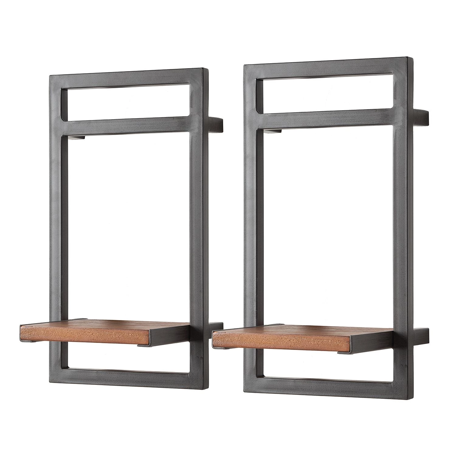 Ars manufacti Étagères murales Manchester (3 éléments) - Acacia massif / Métal - Acacia / Anthracite 5 Ars manufacti Étagères murales Manchester (3 éléments) - Acacia massif / Métal - Acacia / Anthracite – Image 5