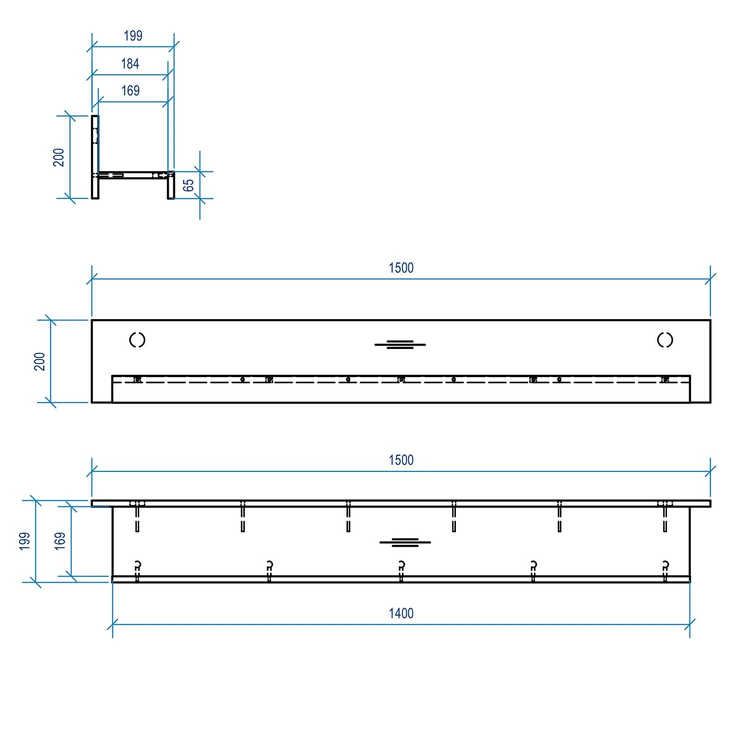Ridgevalley Étagère murale Lewk - Imitation pin blanc / Imitation pin 5 Ridgevalley Étagère murale Lewk - Imitation pin blanc / Imitation pin – Image 5