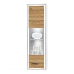 Loftscape Vitrine murale Hagby I - Imitation chêne / Blanc