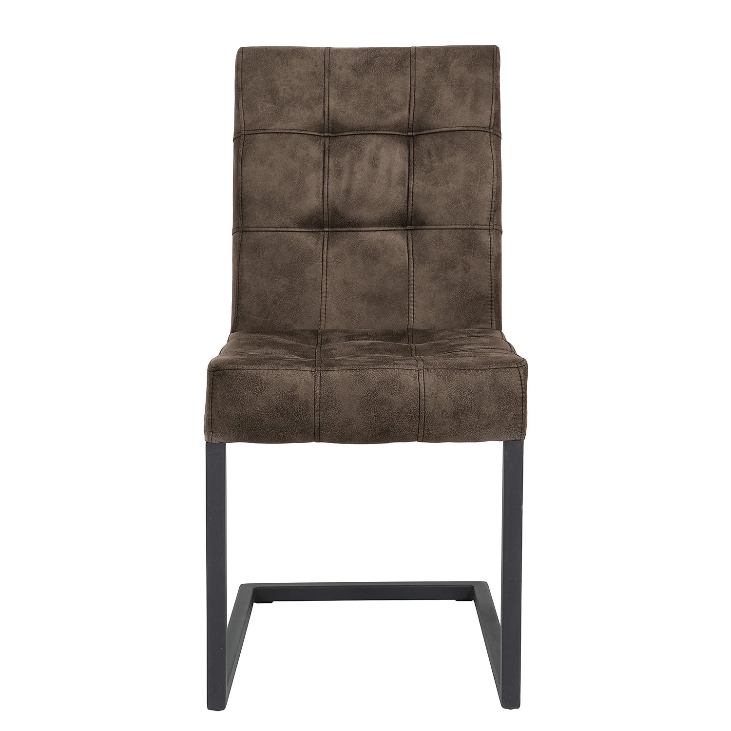 Loftscape Chaises cantilever Clyde (lot de 2) - Microfibre / Acier - Taupe vintage / Anthracite 3 Loftscape Chaises cantilever Clyde (lot de 2) - Microfibre / Acier - Taupe vintage / Anthracite – Image 3