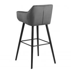 Mørteens Chaises de bar Nicholas III - Velours / Chêne massif - Noir - Gris foncé - Lot de 2 17 Mørteens Chaises de bar Nicholas III - Velours / Chêne massif - Noir - Gris foncé - Lot de 2 -Meubles de salle à manger Soldes Magasin 1000138436 181119 16065764 GALLERYIMAGES P000000001000138436