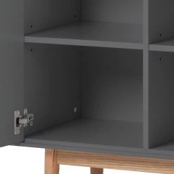 Mørteens Buffet haut Lindholm II - Partiellement en chêne massif - Gris -Meubles de salle à manger Soldes Magasin 1000139416 190116 09553500019 GALLERYIMAGES P000000001000139416