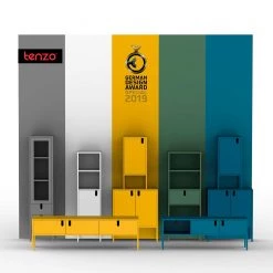 Tenzo Vitrine Uno - Bleu pétrole -Meubles de salle à manger Soldes Magasin 1000143944 200527 07433800853 DETAILS P000000001000143944