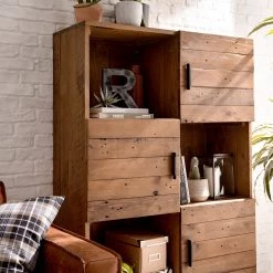 Ars manufacti Commode haute Grasby - Pin massif / Métal - Pin / Noir -Meubles de salle à manger Soldes Magasin 1000147147 190730 14584800002 DETAILS P000000001000147147