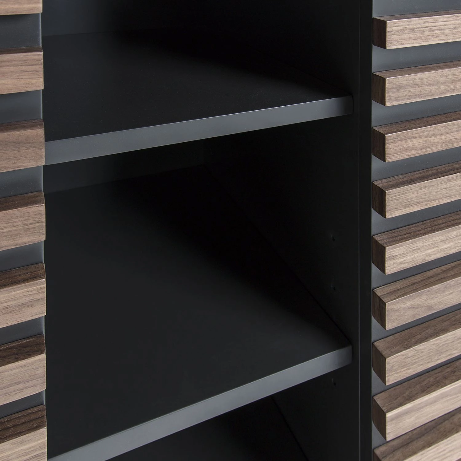 Norrwood Buffet haut Kipra - Noyer contreplaqué - Graphite 7 Norrwood Buffet haut Kipra - Noyer contreplaqué - Graphite – Image 7