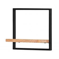 Red Living Étagère Mello III - Acacia massif - Acacia naturel / Noir - Largeur : 35 cm