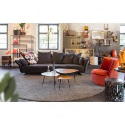 Red Living Étagère Mello III - Acacia massif - Acacia naturel / Noir - Largeur : 35 cm -Meubles de salle à manger Soldes Magasin 1000150353 181212 12361800024 MOOD GALLERYIMAGES P000000001000150353 mood