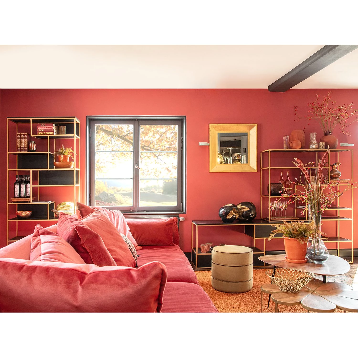 Jack & Alice Étagère Harbin - Acacia massif - Acacia noir / Doré 4 Jack & Alice Étagère Harbin - Acacia massif - Acacia noir / Doré – Image 4