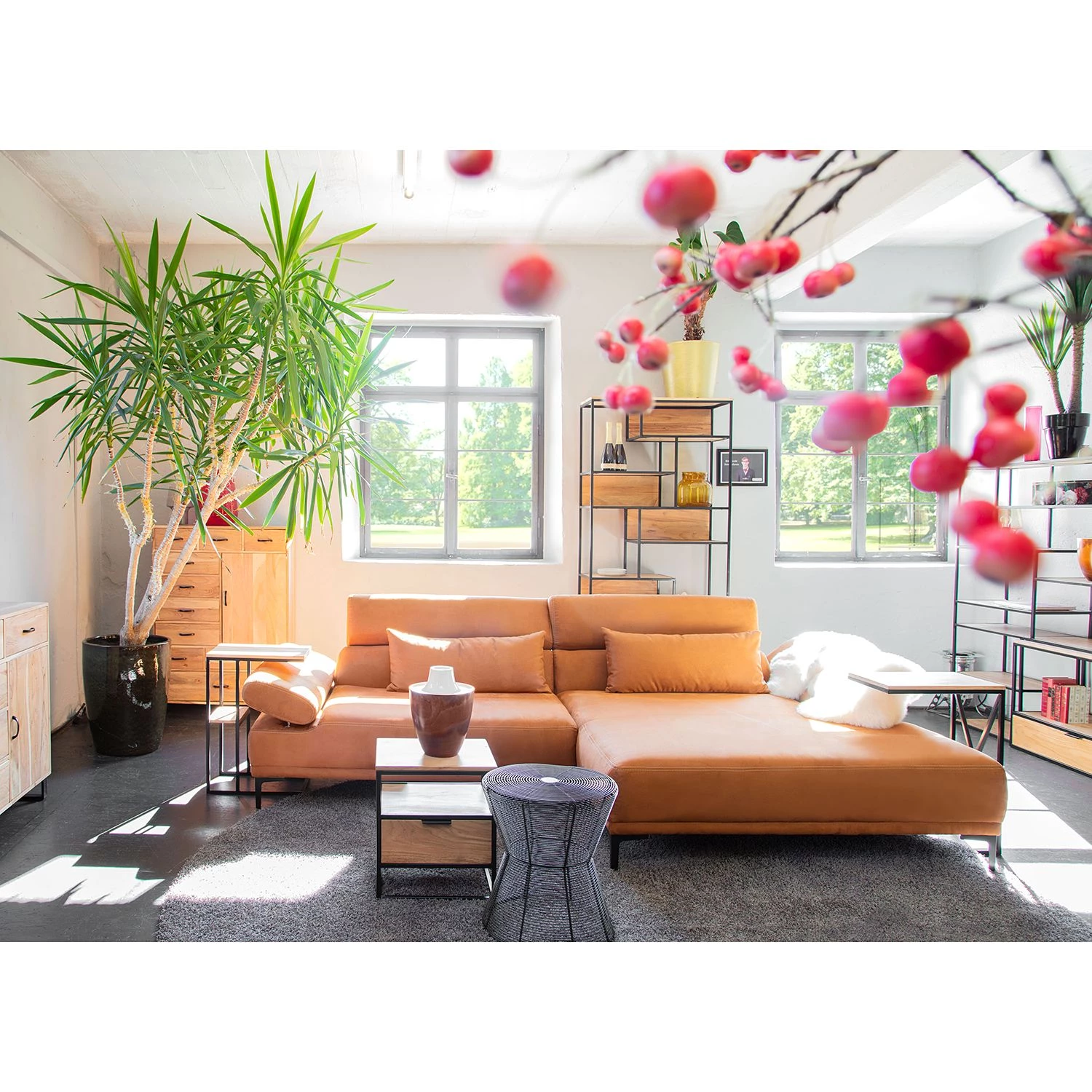 Red Living Étagère Mello - Acacia massif - Acacia naturel / Noir 2 Red Living Étagère Mello - Acacia massif - Acacia naturel / Noir – Image 2