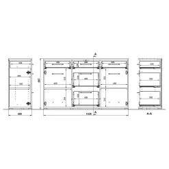 Germania Buffet Nerola - Blanc / Imitation chêne de Navarre 13 Germania Buffet Nerola - Blanc / Imitation chêne de Navarre -Meubles de salle à manger Soldes Magasin 1000150711 190104 11554500025 GALLERYIMAGES P000000001000150711