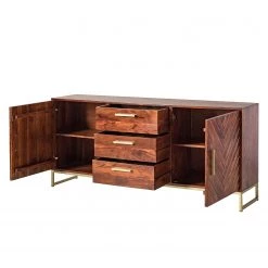 Jack & Alice Buffet Loga - Acacia massif / Fer - Acacia brun 24 Jack & Alice Buffet Loga - Acacia massif / Fer - Acacia brun -Meubles de salle à manger Soldes Magasin 1000153425 190923 12232500010 DETAILS P000000001000153425
