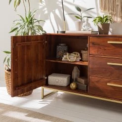 Jack & Alice Buffet Loga - Acacia massif / Fer - Acacia brun 29 Jack & Alice Buffet Loga - Acacia massif / Fer - Acacia brun -Meubles de salle à manger Soldes Magasin 1000153425 190925 06220300015 DETAILS P000000001000153425