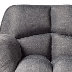 Mørteens Chaise à accoudoirs Lontras - Tissu / Chêne massif - Gris / Chêne -Meubles de salle à manger Soldes Magasin 1000159236 210323 15220601475 DETAILS P000000001000159236