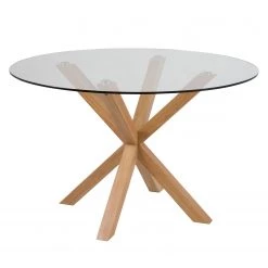 Mørteens Table Coolac - Verre / Métal - Chêne
