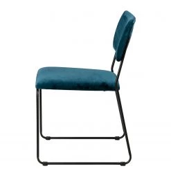 Ars manufacti Chaises Paulista (lot de 2) - Velours/ Métal - Bleu pétrole 13 Ars manufacti Chaises Paulista (lot de 2) - Velours/ Métal - Bleu pétrole -Meubles de salle à manger Soldes Magasin 1000163209 190315 15250300159 GALLERYIMAGES P000000001000163209