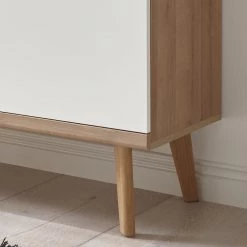 Norrwood Buffet Gyland - Blanc matt / Imitation chêne Riviera -Meubles de salle à manger Soldes Magasin 1000163991 190307 08392100027 GALLERYIMAGES P000000001000163991