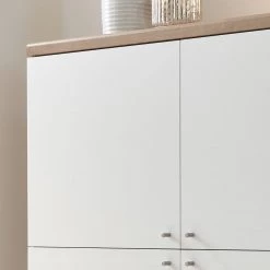 Norrwood Buffet Gyland - Blanc matt / Imitation chêne Riviera -Meubles de salle à manger Soldes Magasin 1000163991 190307 08392100028 GALLERYIMAGES P000000001000163991