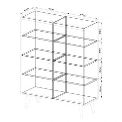Norrwood Buffet Gyland - Blanc matt / Imitation chêne Riviera -Meubles de salle à manger Soldes Magasin 1000163991 190307 08392100029 GALLERYIMAGES P000000001000163991