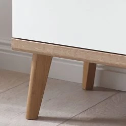 Norrwood Vitrine colonne Gyland - Blanc matt / Imitation chêne Riviera 13 Norrwood Vitrine colonne Gyland - Blanc matt / Imitation chêne Riviera -Meubles de salle à manger Soldes Magasin 1000164010 190307 08392300071 GALLERYIMAGES P000000001000164010