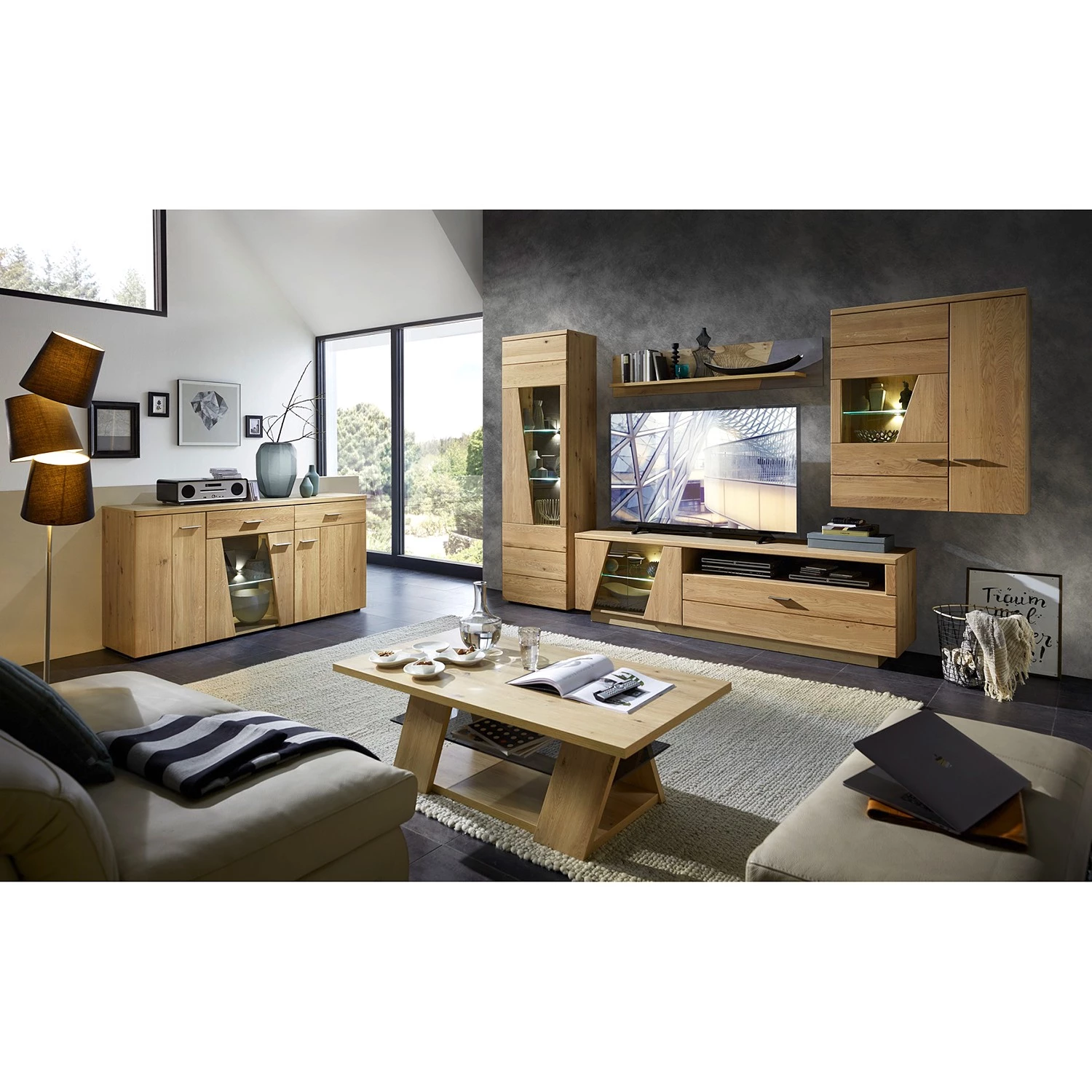 Naturoo Étagère murale Kalorama - Chêne artisan / Imitation béton 3 Naturoo Étagère murale Kalorama - Chêne artisan / Imitation béton – Image 3