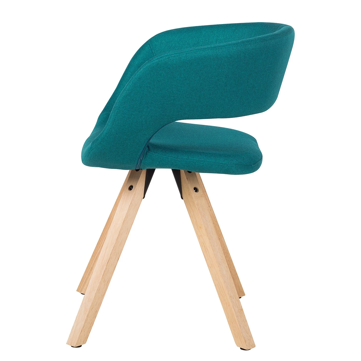 Mørteens Chaise à accoudoirs Buggio - Tissu / Hévéa massif - Tissu Cors: Pétrole - 1 chaise 7 Mørteens Chaise à accoudoirs Buggio - Tissu / Hévéa massif - Tissu Cors: Pétrole - 1 chaise – Image 7