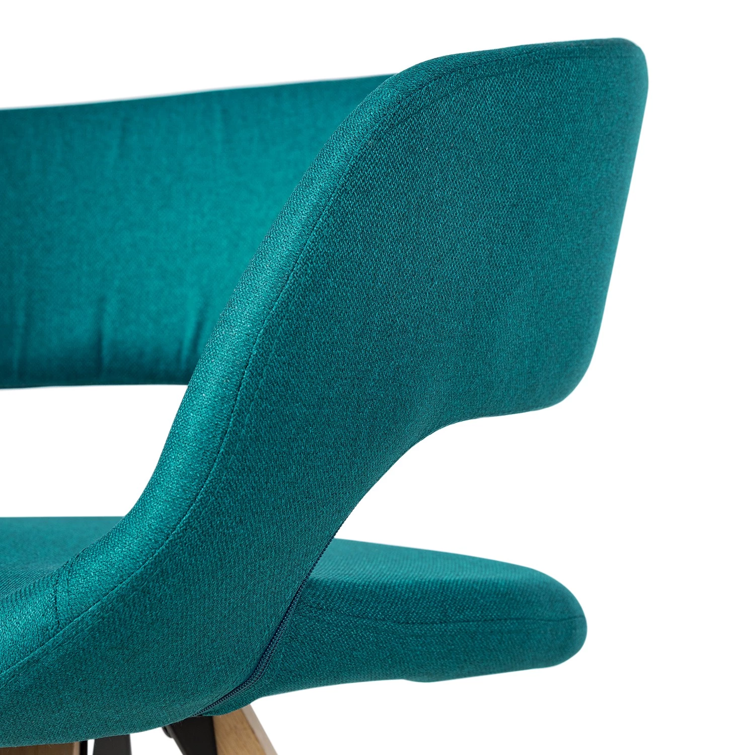 Mørteens Chaise à accoudoirs Buggio - Tissu / Hévéa massif - Tissu Cors: Pétrole - 1 chaise 10 Mørteens Chaise à accoudoirs Buggio - Tissu / Hévéa massif - Tissu Cors: Pétrole - 1 chaise – Image 10