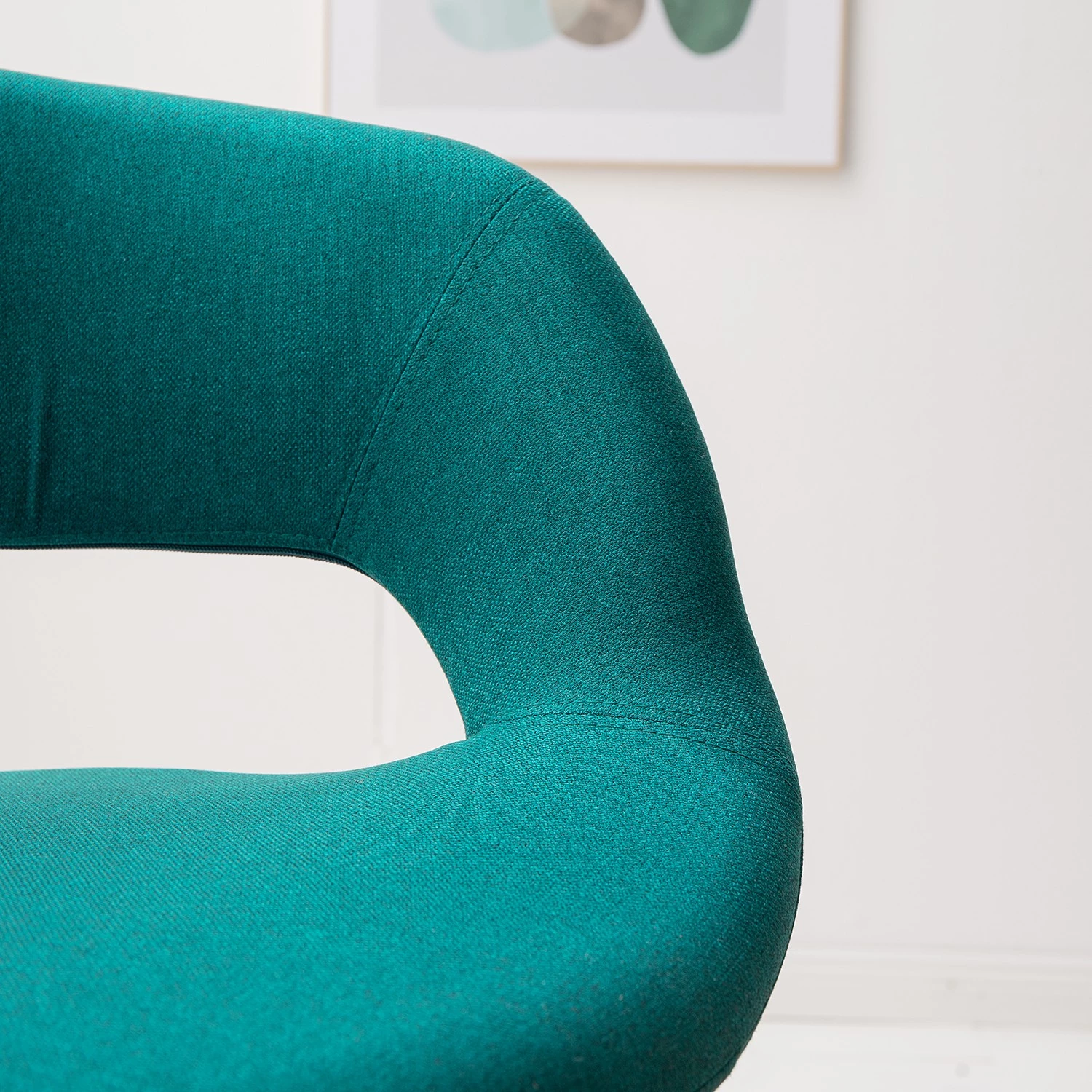 Mørteens Chaise à accoudoirs Buggio - Tissu / Hévéa massif - Tissu Cors: Pétrole - 1 chaise 20 Mørteens Chaise à accoudoirs Buggio - Tissu / Hévéa massif - Tissu Cors: Pétrole - 1 chaise – Image 20