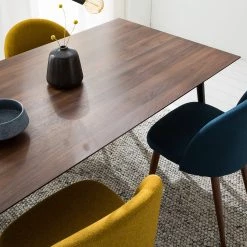 Mørteens Table Gjora - Partiellement en hévéa massif - Noyer / Noir 18 Mørteens Table Gjora - Partiellement en hévéa massif - Noyer / Noir -Meubles de salle à manger Soldes Magasin 1000164590 210120 16165700003 DETAILS P000000001000164590