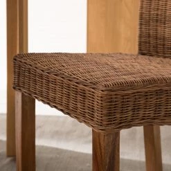 Wolf-Möbel Chaises Bali II (lot de 2) - Rotin / Bois de suar massif - Marron / Suar -Meubles de salle à manger Soldes Magasin 1000164657 190909 12382000016 DETAILS P000000001000164657