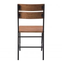 Ars manufacti Chaises Manchester II (lot de 2) - Acacia massif / Métal - Acacia / Noir -Meubles de salle à manger Soldes Magasin 1000164684 191010 11422400004 DETAILS P000000001000164684