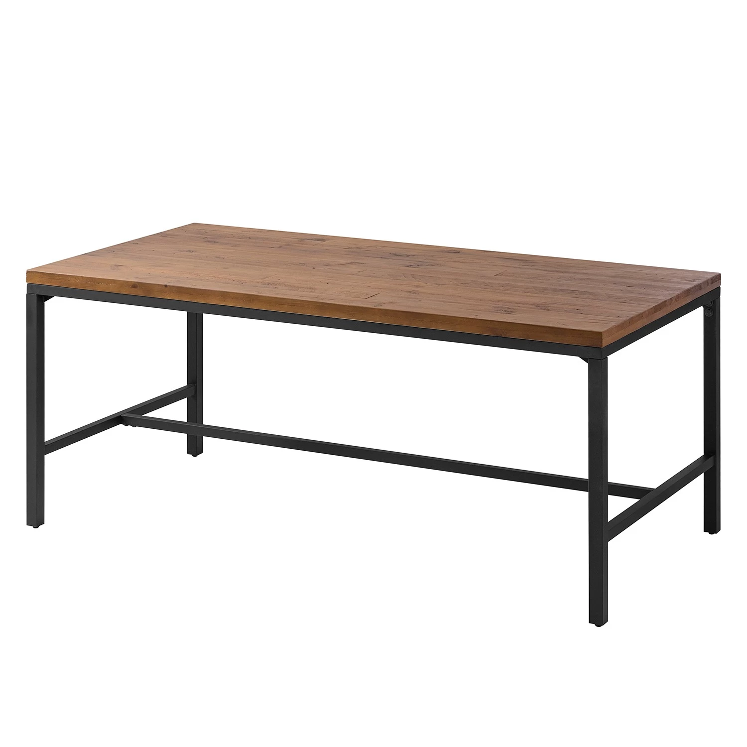 Ars manufacti Table Grasby II - Pin recyclé / Métal - Pin foncé / Noir 1 Ars manufacti Table Grasby II - Pin recyclé / Métal - Pin foncé / Noir