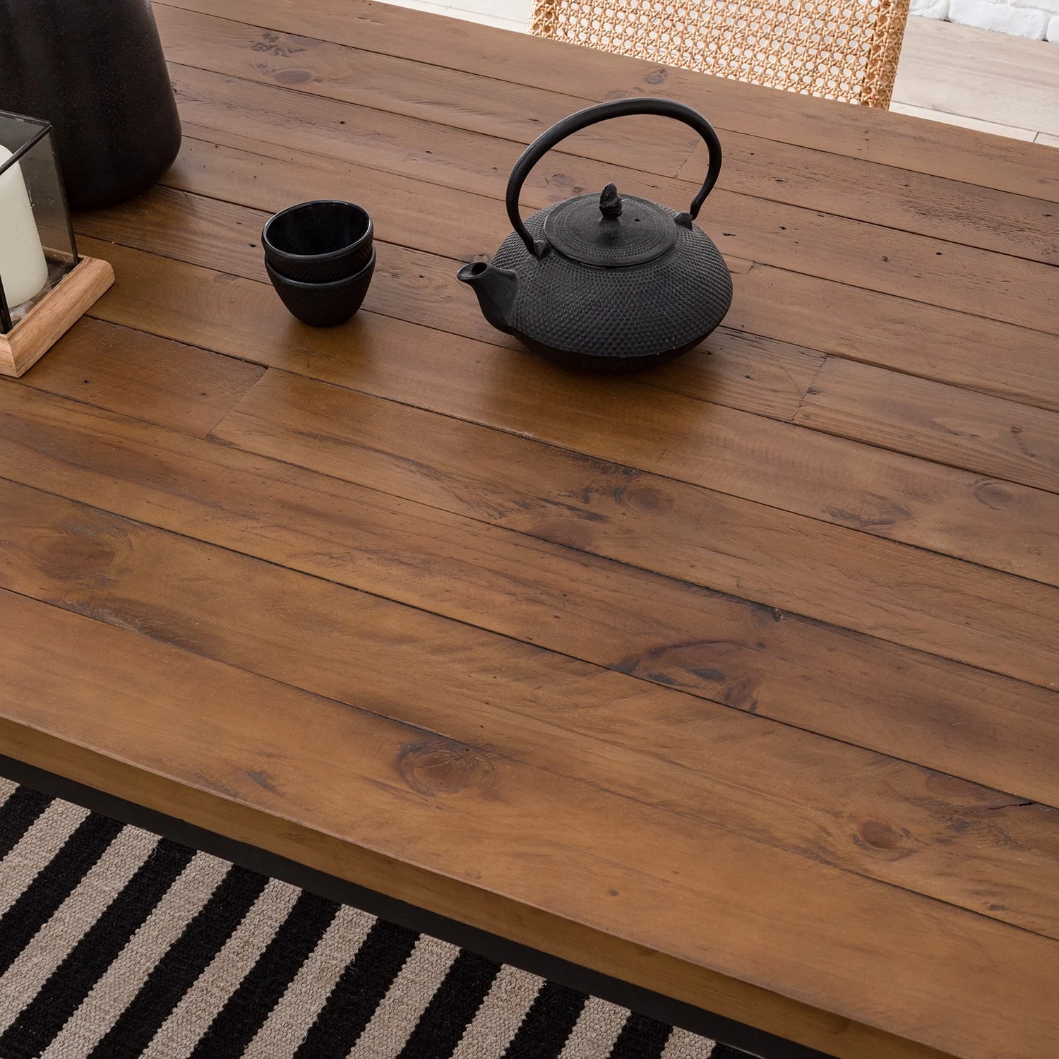 Ars manufacti Table Grasby II - Pin recyclé / Métal - Pin foncé / Noir 8 Ars manufacti Table Grasby II - Pin recyclé / Métal - Pin foncé / Noir – Image 8