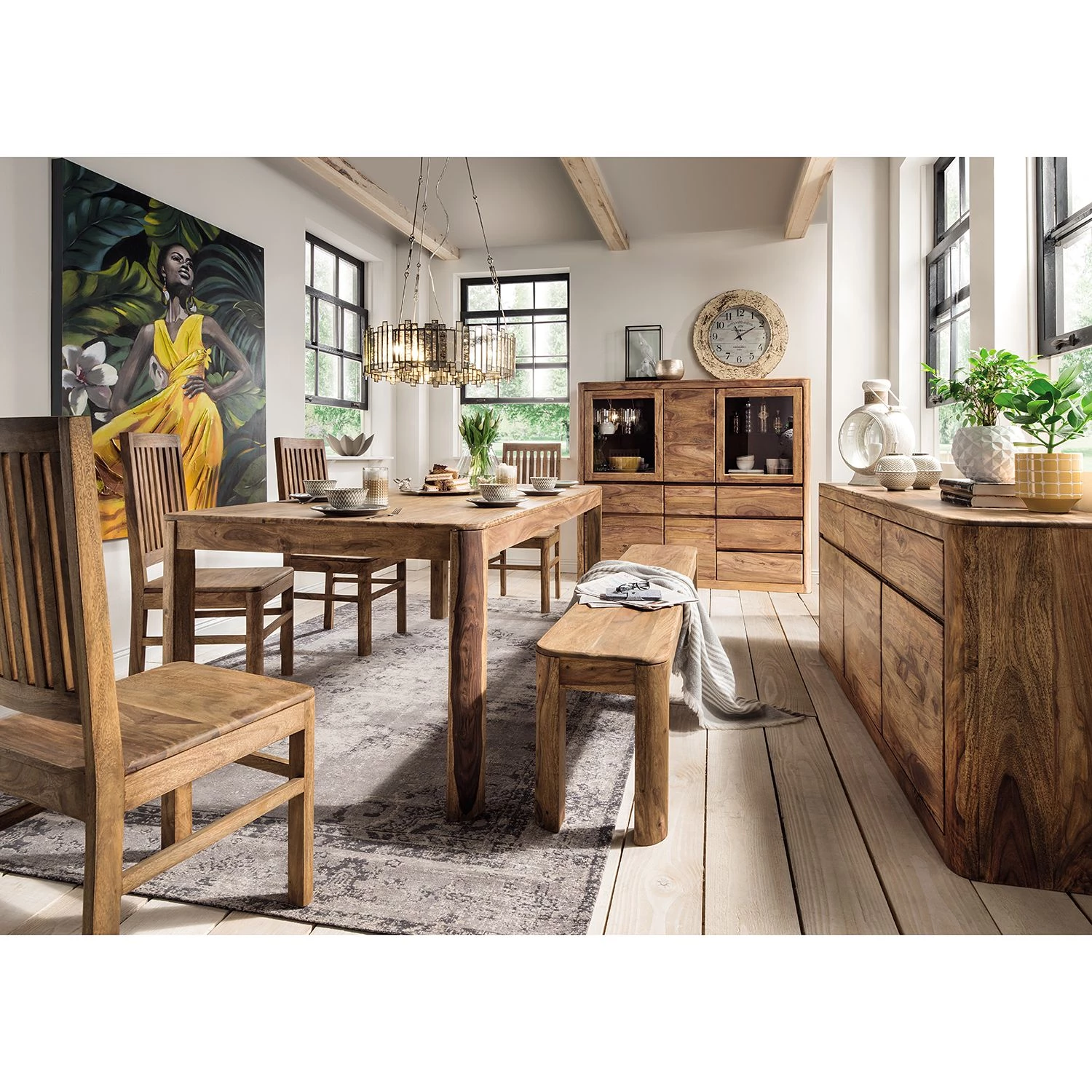 Naturoo Buffet Gaspar - Sheesham massif 2 Naturoo Buffet Gaspar - Sheesham massif – Image 2