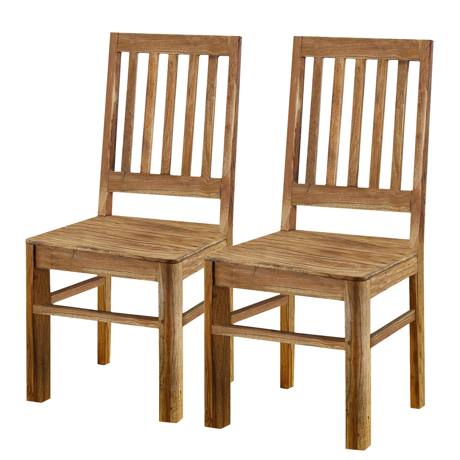 Naturoo Chaises Gaspar (lot de 2) - Sheesham massif 1 Naturoo Chaises Gaspar (lot de 2) - Sheesham massif