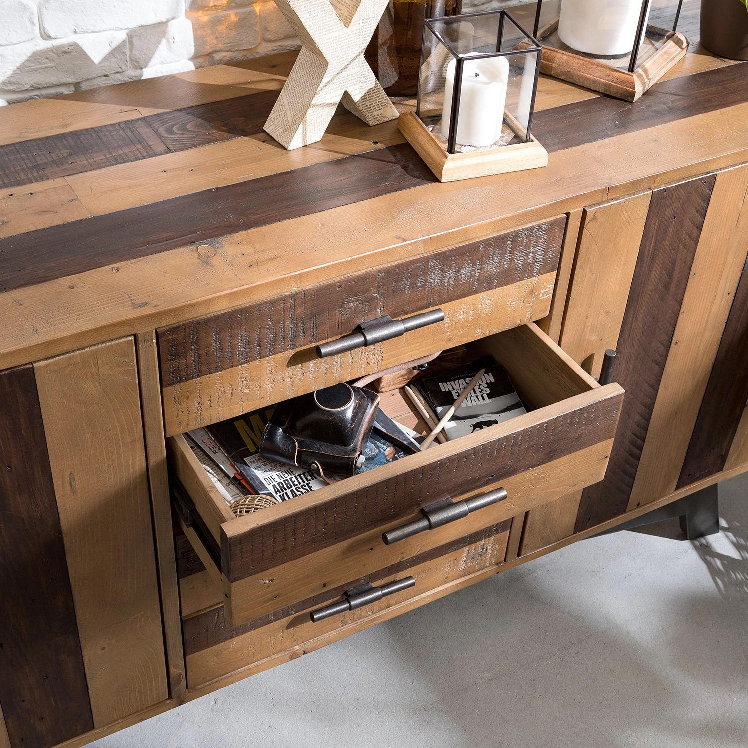 Ars manufacti Buffet Tamati II - Pin massif / Fer - Pin / Noir 11 Ars manufacti Buffet Tamati II - Pin massif / Fer - Pin / Noir – Image 11