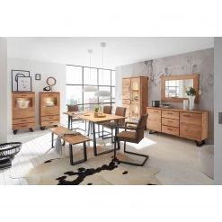 Ars Natura Buffet Vardo - Acacia massif / Métal - Acacia / Noir -Meubles de salle à manger Soldes Magasin 1000166791 190819 16141100022 MOOD DETAILS P000000001000166791 mood