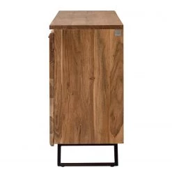 Ars Natura Buffet Vardo - Acacia massif / Métal - Acacia / Noir -Meubles de salle à manger Soldes Magasin 1000166791 200124 09383000009 DETAILS P000000001000166791