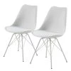 Fredriks Chaises Bonito - Blanc - Lot de 2