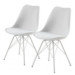 Fredriks Chaises Bonito - Blanc - Lot de 2