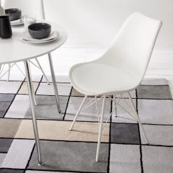 Fredriks Chaises Bonito - Blanc - Lot de 2 -Meubles de salle à manger Soldes Magasin 1000167292 200211 15503000013 DETAILS P000000001000167292