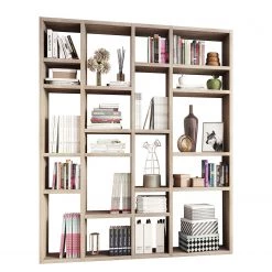 Loftscape Bibliothèque Emporior IV - Imitation chêne de Sonoma - Largeur : 179 cm